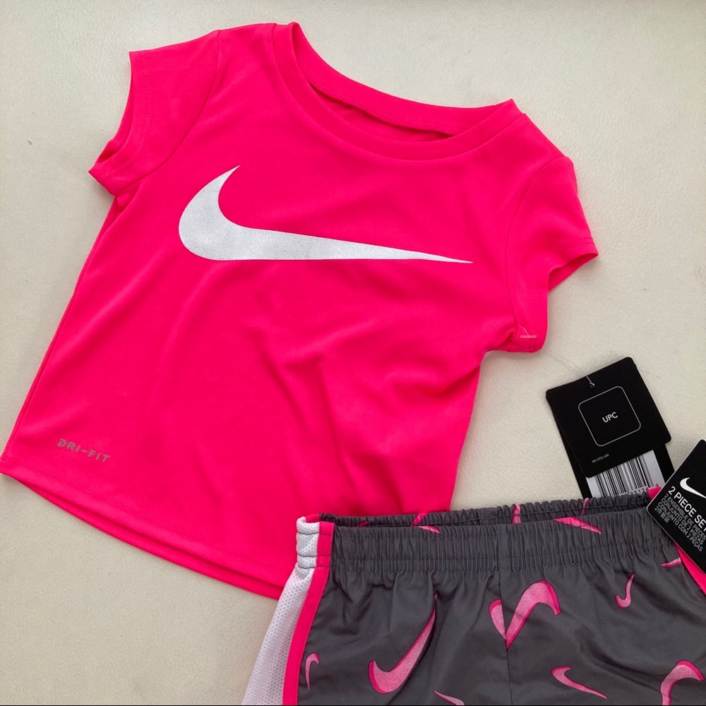 Nike cute pink active shorts set 2171 - Picture 5 of 5